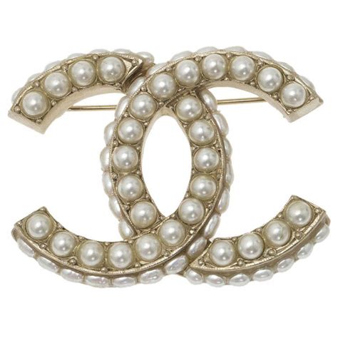 chanel gold and faux pearl beaded cc brooch chanel.com|chanel brooches online.